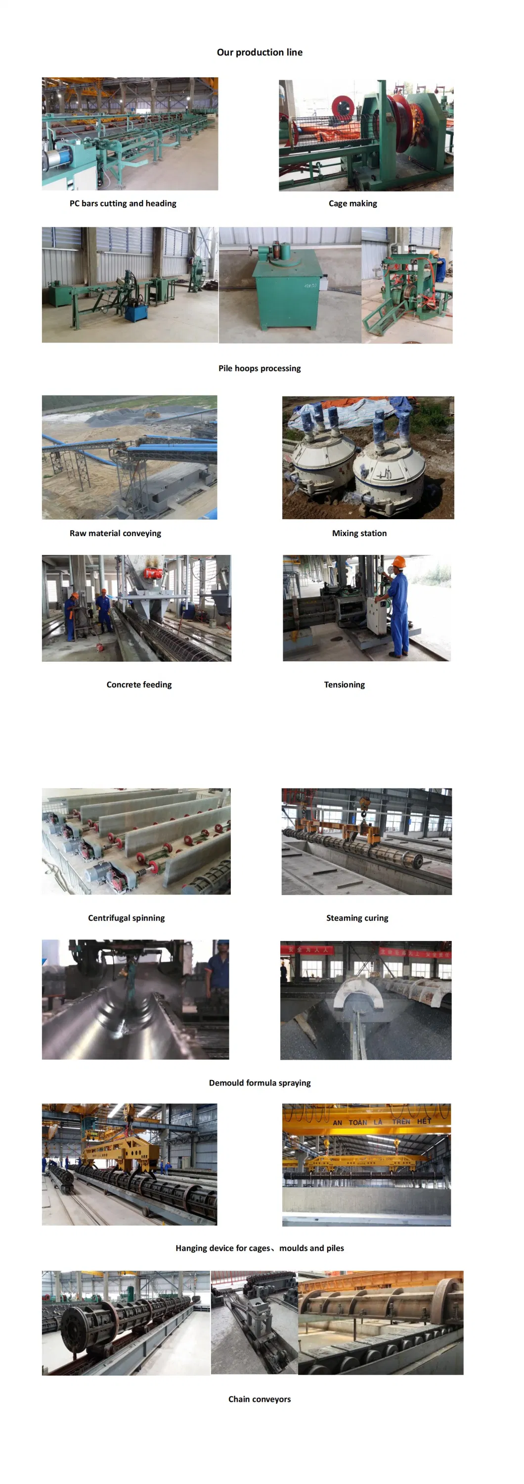 China CE Approved Tangchen According to Design Precast Concrete Production Line