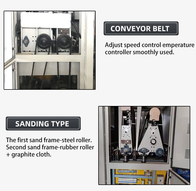 ZICAR 630/1000/1300mm woodworking cabinet door floor surface automatic edge plywood mdf wide belt wood brush polishing sander sanding machine for furniture