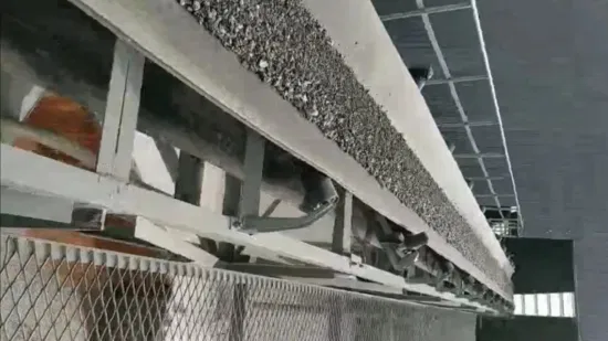 광산 석탄석 공장용 헤비 듀티 고무 벨트 컨베이어 시스템